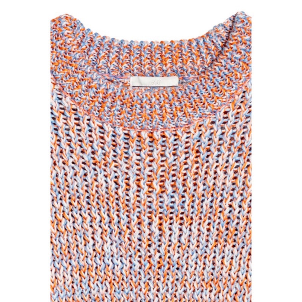 H&M Orange & Blue Chunky Knit Sweater - Picture 3 of 3